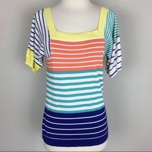 Pre-Owned Trina Turk Striped Sweater Size Small